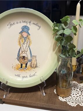 Vintage Holly Hobbie Decorative Ceramic Plate